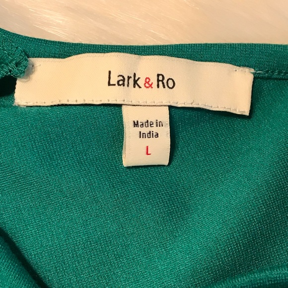 Lark & Ro Green Sleeveless Scoop-Neck Dress - Picture 7 of 8